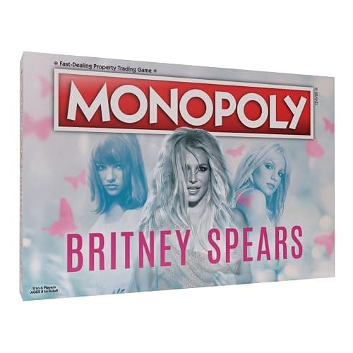 Monopoly: Britney Spears Board Game, Collector’s Edition Celebrating Music Pop Icon, Officially Licensed Britney Spears Merchandise - Image 1