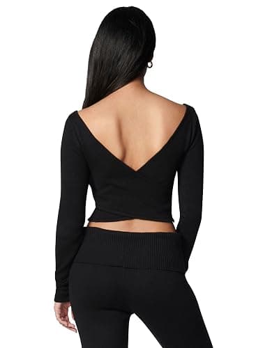 Florence by Mills Women's Barre Collection Crossback Sweater Top thumbnail 4