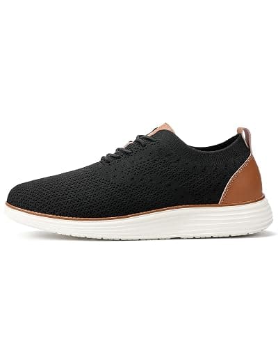VILOCY Men's Casual Dress Sneakers Oxfords Business Mesh Breathable Walking Shoes Tennis Comfortable thumbnail 3