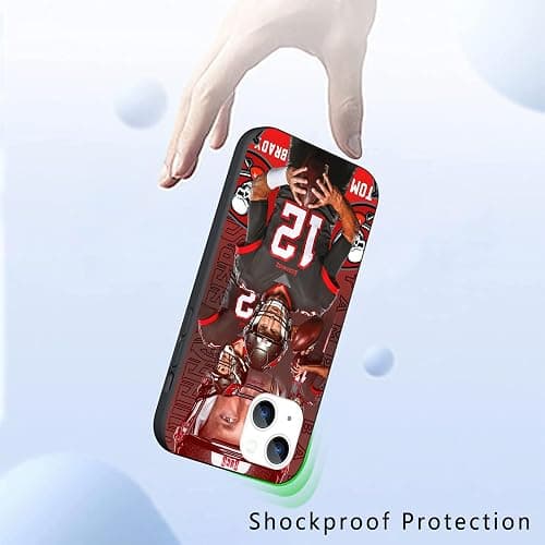 Yteund Compatible for iPhone 13 Case, Design Everyday Soft-Grip TPU Phone Case(Famous-Brady-Powerful-4) thumbnail 3