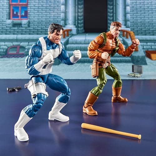Marvel Legends Series Gamerverse Punisher & Nick Fury, Retro Video Game-Inspired Collectible 6-Inch Action Figures thumbnail 8