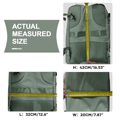 coowoz Travel Backpack For Women Men,Carry On Backpack,Hiking Backpack Waterproof Outdoor Sports Rucksack Casual Daypack Travel Essentials(Olive Green) thumbnail 8