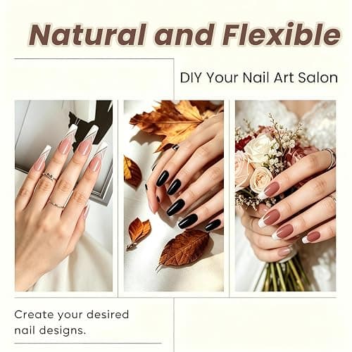 Nail Tips Pre-Shaped Acrylic Nail Tips Half Matte Full Cover Nails Tips Clear Gelly Press on False Tip Nail Manicure Home DIY thumbnail 4