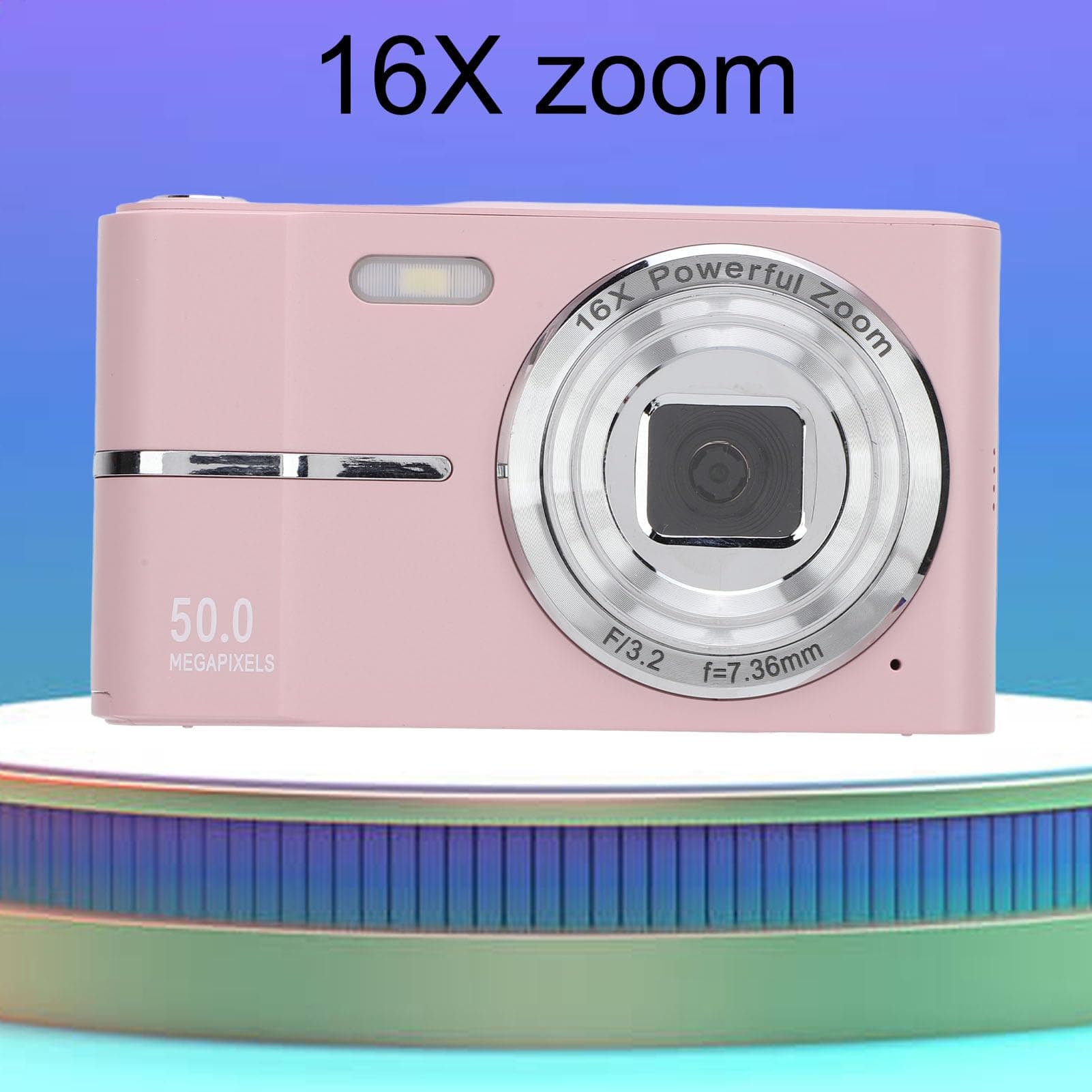 GOWENIC Cámara Digital, FHD 1080P 50MP Cámara Compacta con Pantalla TFT HD de 2,4, Zoom Digital 16X, Enfoque Automático, Antivibración, para Adolescentes Estudiantes thumbnail 5