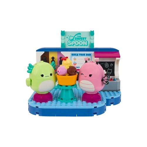 BLDR Squishmallows Frozen Yogurt Fun Building Set - Andreina The Butterfly + Mipsy The Axolotl Buildable Figures - Squishmallows Fans 8+, 0096 thumbnail 3