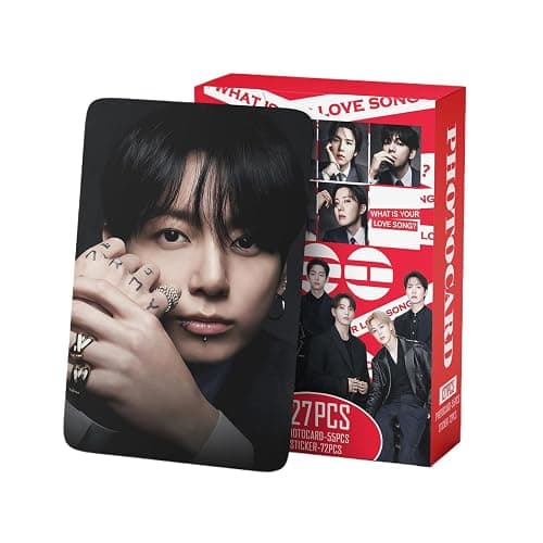 127 Pcs Photocards Album ARIRANG Merch 55 Pcs Lomo Cards and 72 Pcs Stickers - Image 1