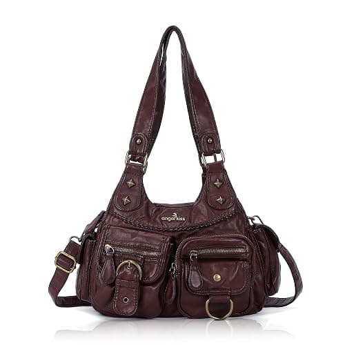 Angel Kiss Hobo Bags for Women Shoulder Bag Shoulder Purses and Handbags Vegan Leather Hobo Handbags Crossbody Bags - Image 1