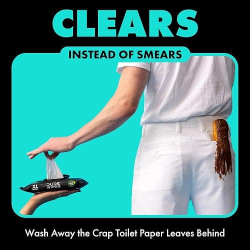 DUDE Wipes Flushable Wipes - 3 Pack, 144 Count - Mint Chill Extra-Large with Vitamin-E, Aloe, Eucalyptus & Tea Tree Oils - Septic and Sewer Safe thumbnail 2