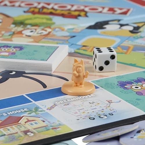 Hasbro Gaming Monopoly Junior Bluey Edition Board Game | Kids Play as Bluey, Bingo, Mum & Dad for Girls & Boys | Ages 5+ (Amazon Exclusive) thumbnail 7