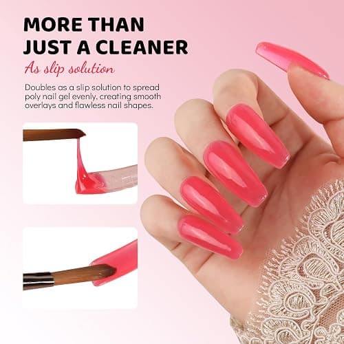 Aokitec Acrylic Nail Brush Cleaner: 60 ml Acrylic Brush Monomer Liquid Cleaner Castor Oil Nail Brush Cleaner Conditioner Restorer, Effective Cleaning & Care for Nail Techs and DIY thumbnail 4