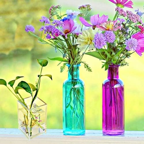 2 Pack Clear Acrylic Pencil Pen Holder Cup,Desk Accessories Holder,Makeup Brush Storage Organizer,Modern Design Desktop Stationery Organizer for Office School Home Supplies,2.6x 2.6x 4 inches thumbnail 5