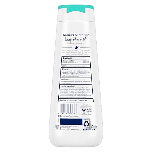 Dove Body Wash Antibacterial For All Skin Types Protects from Dryness 20 oz thumbnail 2