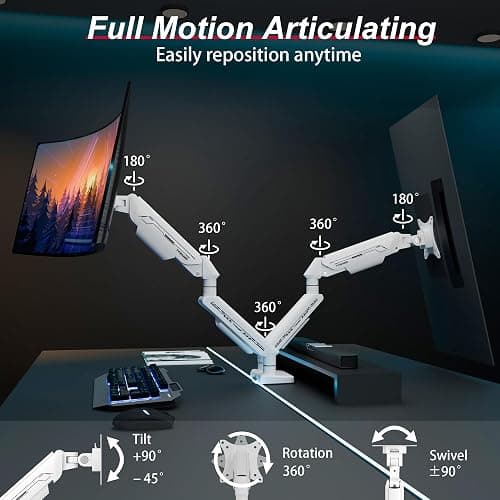 2 monitor arms  thumbnail 2