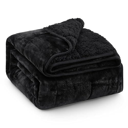 Super Fuzzy Soft Sherpa Fleece Weighted Blanket, 15 lbs Dual Sided Fluffy Heavy Weighted Blankets for Adults - No Bunching with Double Layers of Soft Inner Lining (60"x 80", 15 Pounds) - Image 1