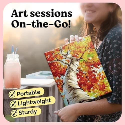 Chalkola Canvas for Painting - (20 Bulk Pack, 5x7, 8x10, 9x12, 11x14 inch) | 100% Cotton Panels, Primed Blank Canvases for Painting for Kids & Adults - Paint Canvas Boards for Acrylic, Oil, Watercolor thumbnail 6