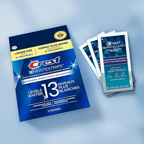 Crest 3D White Whitestrips Professional Effects, At-Home Teeth Whitening Kit, 13 Levels Whiter, 22 Treatments thumbnail 3
