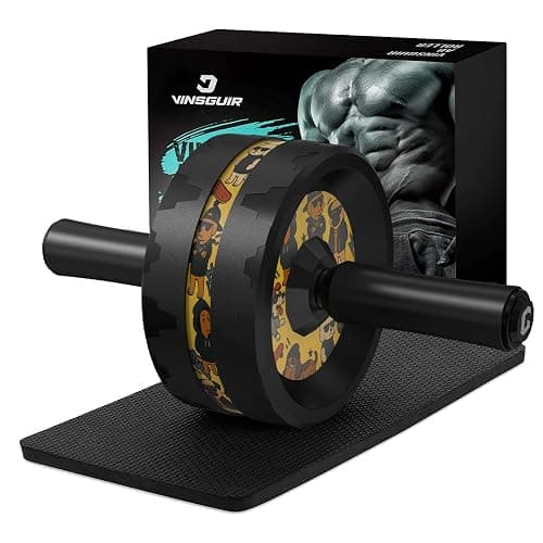 VINSGUIR Ab Roller Wheel, Abs & Core Workout Equipment for Home Gym with Knee Pad Accessories, Abdominal Wheel for Full-body Strength Training - Image 1