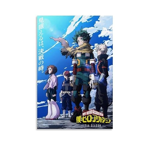 My Hero Academia Decorative Painting Canvas Wall Art And Art Picture Print - Modern Family Bedroom Decor - 08x12in (20x30cm) - Image 1