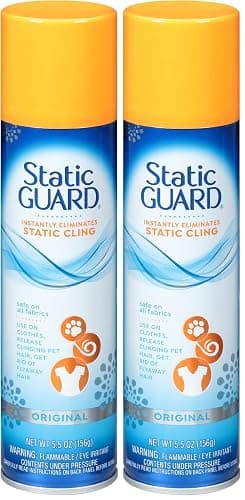 Static Guard Fabric Spray, 5.5 Ounce Can (Pack of 2) - Image 1