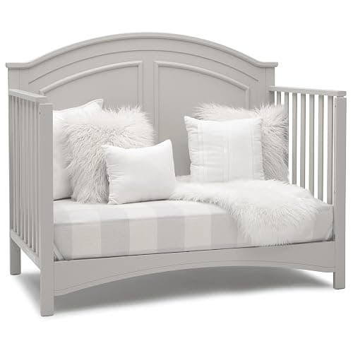 Delta Children Perry 6-in-1 Convertible Crib - Greenguard Gold Certified, Moonstruck Grey thumbnail 12