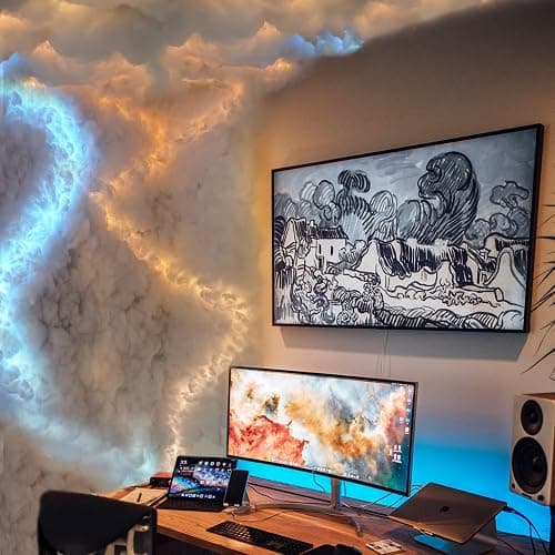 fusehome Cloud Light, Thundercloud LED Light 3D Cotton Lightning Cloud Colorful Atmosphere DIY Creative Night Light For Gaming Room, Club, Bar, DJ Party,16 Feet thumbnail 8