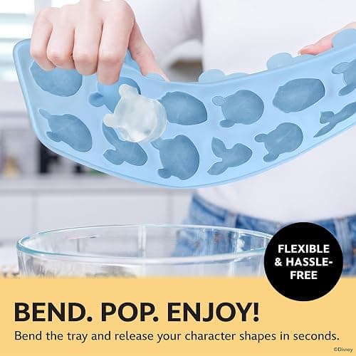 Disney Pooh Silicone Ice Cube Tray – 2 Pack Ice Trays for Freezer with Fun Pooh Ice Molds – Flexible BPA-Free Silicone Molds for Ice, Chocolate, and More (Pooh (Baby Blue)) thumbnail 4