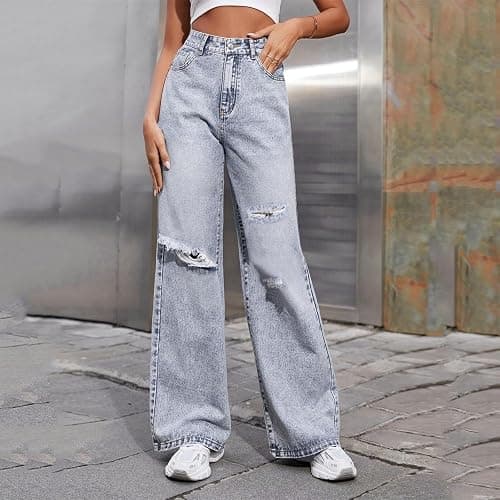 Baggy Jeans for Women High Street Boyfriend Pants Vintage Jeans Aesthetic Clothing Teen Girls Streetwear Hiphop thumbnail 2