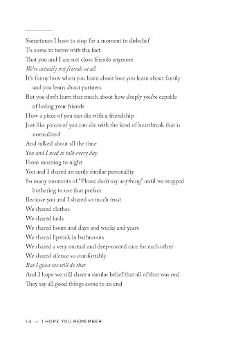 I Hope You Remember: Poems on Loving, Longing, and Living thumbnail 3