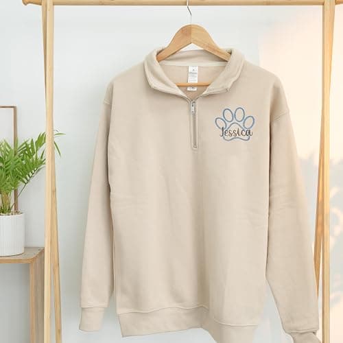 Vet Tech Custom Quarter Zip Sweatshirt, Personalized Embroidered Pullover for Women Veterinarian, Animal Doctor Hoodie, Custom Name Uniform for Pet Clinic Team, Holiday Outfit, Gift for Christmas thumbnail 5