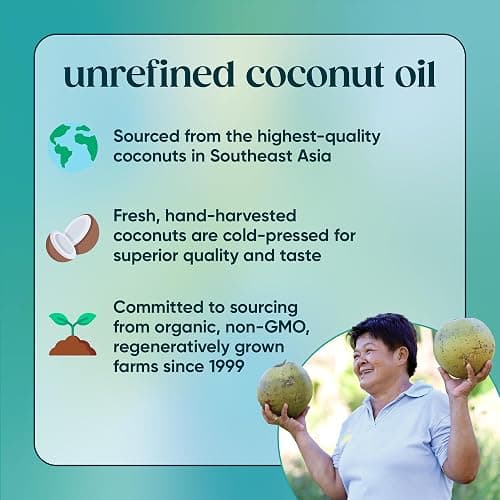 Nutiva Organic, Cold-Pressed, Unrefined, Virgin Coconut Oil from Fresh, non-GMO, Sustainably Farmed Coconuts, 15-ounce thumbnail 7