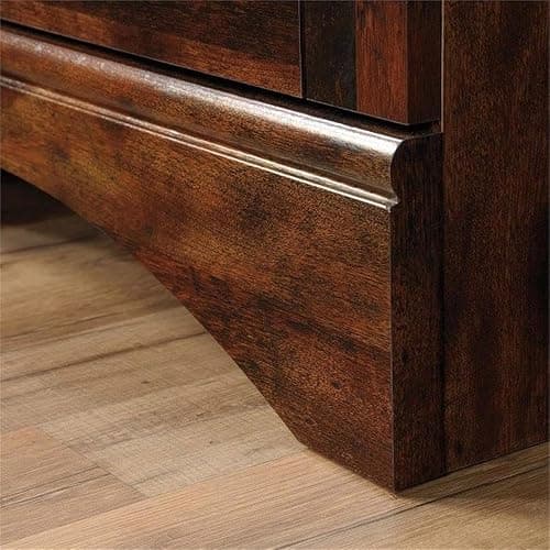 Pemberly Row Computer Desk and Hutch with CPU Storage and Keyboard Drawer, Curado Cherry thumbnail 11