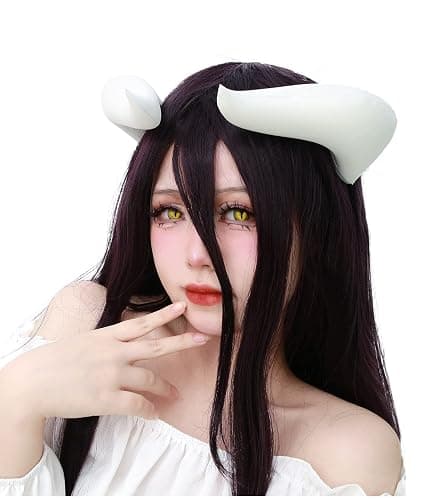 C-ZOFEK White Cosplay Horns with Clips for Bowsette Cosplay Costume Halloween Accessory - Image 1
