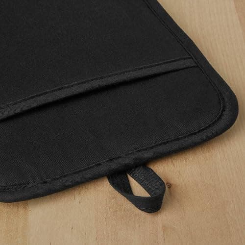 KITCHENAID Ribbed Soft Silicone Pot Holder 2-Pack Set, Matte Black, 7"x9" thumbnail 4