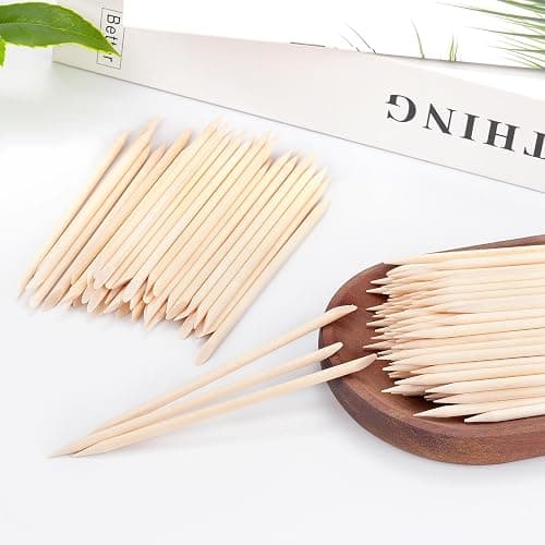 EWVVSS 600 Pcs 4.5 Inch Orange Sticks for Nails Double Sided Multi-Use Wooden Cuticle Pusher Sticks Manicure Pedicure Tool Cuticle Sticks or Eyebrow Waxing Sticks for Facial Hair Removal thumbnail 7