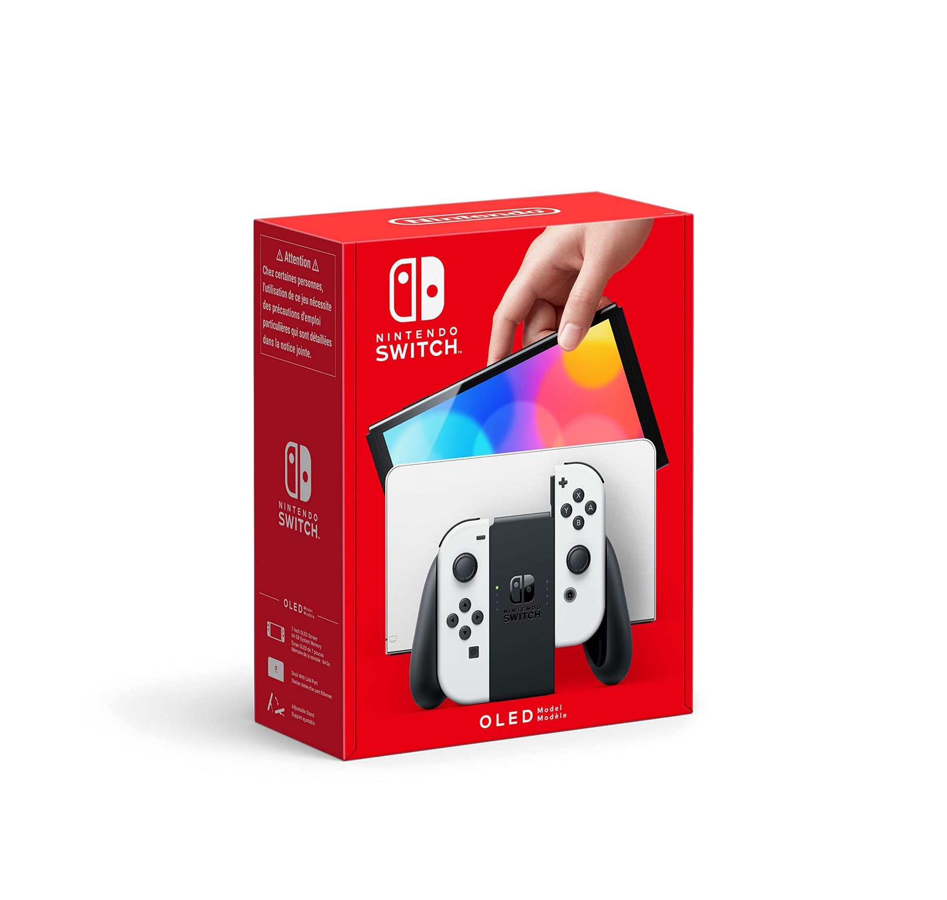 Nintendo Switch OLED w/ White Joy-Con - Standard Edition (Internacional) - Image 1