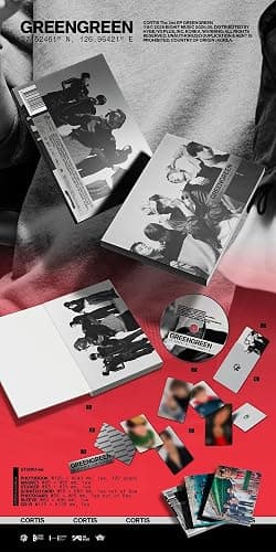 Cortis : GreenGreen - (Studio Version) 2nd EP Album CD-R+Sleeve+Photobook+Magnet+Sticker+Scratch Card+Photocard thumbnail 2