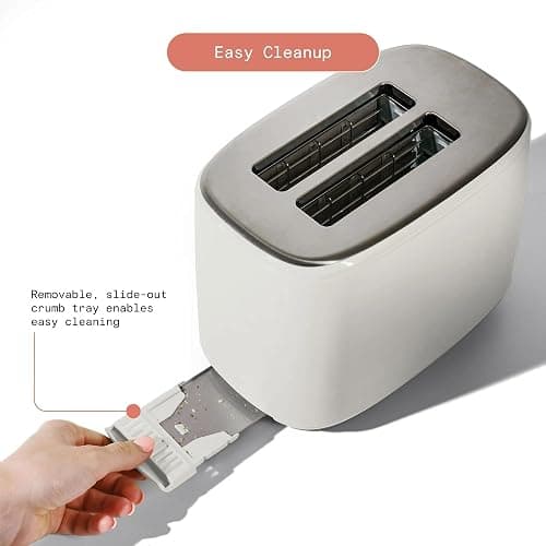 Beautiful 2- Toaster by Drew Barrymore – Touch Display, 7 Shade Settings, Extra-Wide Slots, High-Lift Lever, Removable Crumb Tray (White Icing) thumbnail 6
