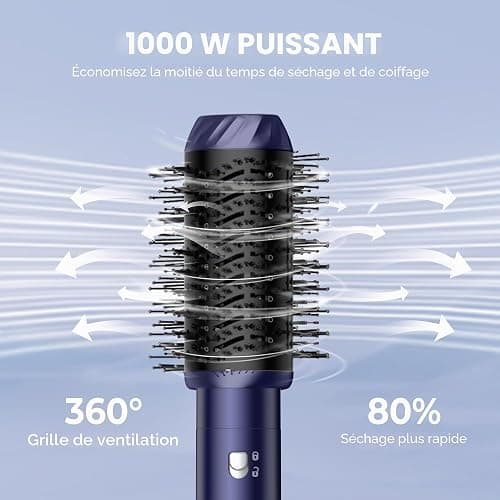 Air Styler Brush 6 en 1 Hair Air Brush Brosse Chauffante Brushing Sèche-Cheveux 6 en 1 Brosse Soufflante Airstyler Boucleur a Cheveux à Air Brosse à Lissante Ensemble Airbrush Coiffure Femmes thumbnail 7