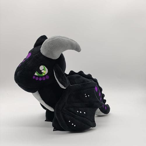 EASELR Wings of Fire Dragon Plush Toy Rainwing Dragon Stuffed Animals Pterosaur Plush Flying Dragon Pillow Plushies Gifts for Fans Kids Boys Girls (Nightwing) thumbnail 4