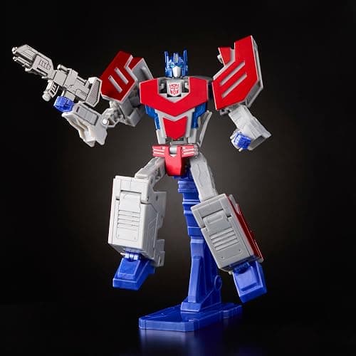 Transformers Icons Optimus Prime 6.75-Inch Voyager Class Action Figure that Converts to Autobot Logo Symbol, Display Stand, Robot Toys for Ages 8+ thumbnail 4