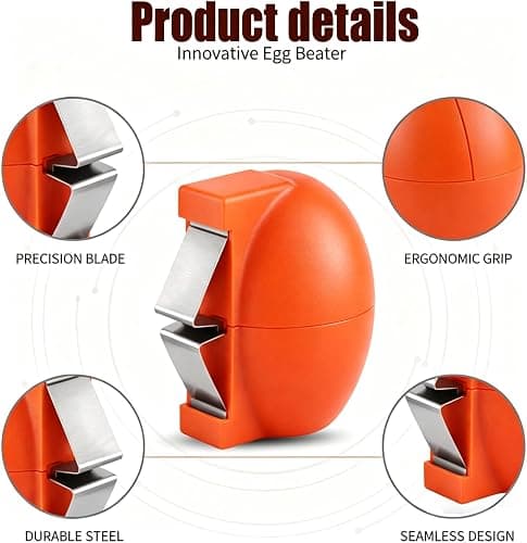 3Pcs Egg Shell Opener,2026 Upgrade Stainless Steel Egg Cracker Tool, Multifunctional Egg Shell Opener for Raw & Hard-Boiled Eggs, Handheld Kitchen Gadget for Easy Peeling & Separating thumbnail 4