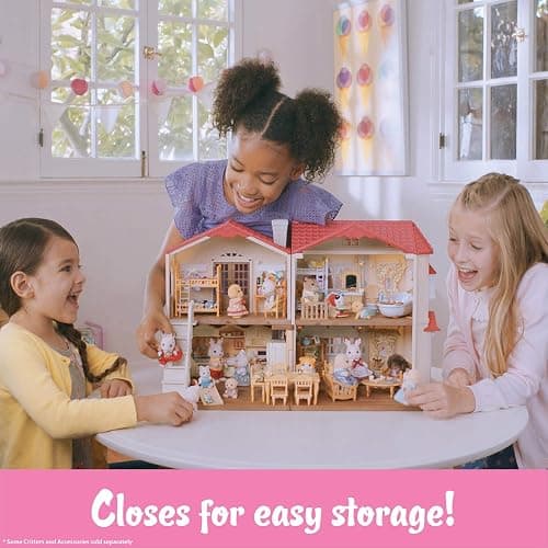 Calico Critters Red Roof Country Home Gift Set, Dollhouse Playset, Furniture and Accessories Included thumbnail 2