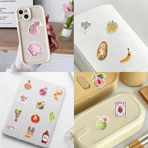 100 PCS Vintage Aesthetic Stickers Cute Coquette Stickers Food Sticker Journaling Scrapbooking Sticker Pack for Adult thumbnail 8