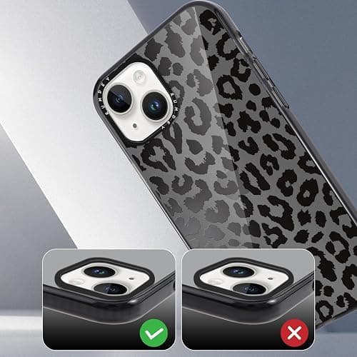 RUMDEY 2 Pack Cheetah Print Cases for Apple iPhone 13 / iPhone 14 Case 6.1 inch, Clear Cute Coquette Fashion Leopard Patterns for Girls Women Funda with Shockproof Protection Silicone Soft TPU Cover thumbnail 4