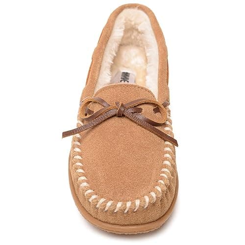 Minnetonka Women's Camp Tie Moc - Indoor/Outdoor Cozy Slippers with Durable Sole thumbnail 4