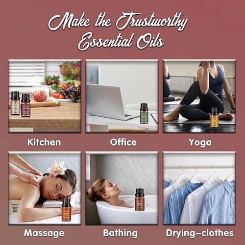 Men's Essential Oils Set for Diffusers for Home - 6x10ML Fragrance Oil with Leather, Sandalwood, Coffee, Cedarwood, Cinnamon & Amber Accord | Aromatherapy Oils for Candle Making, Soap & Gifts thumbnail 4