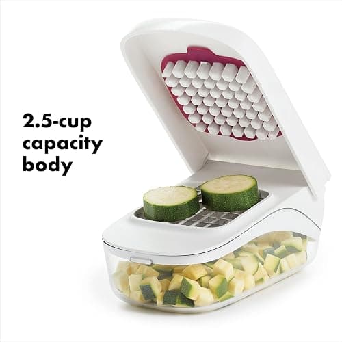 OXO 11122600 Good Grips Vegetable Chopper With Easy-Pour Opening, White, 10.7 x 26.2 x 16.5 cm thumbnail 5