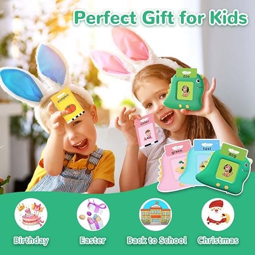 Alotwan Toddler Toys Talking Flash Cards with 510 Sight Words, Montessori Learning Toys for Toddler 1-3 2-4, Autism Sensory Speech Therapy for Boys Girls 2 3 4 5 6 Year Old Kids Gifts thumbnail 7