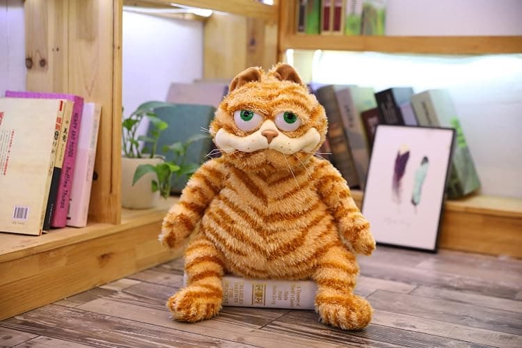 SYZI Fat Orange Plush Cat Toy - Soft Stuffed Animal for Kids - Ideal Christmas & Birthday Present - 11.8/17.7 Inches thumbnail 2