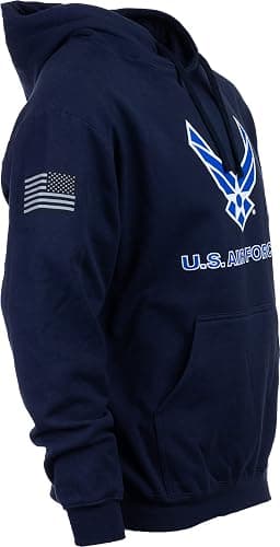 Ann Arbor T-shirt Co. U.S. Military, First Responder Hoodie USAF Army Navy Firefighter Sweatshirt Hoody - Image 1
